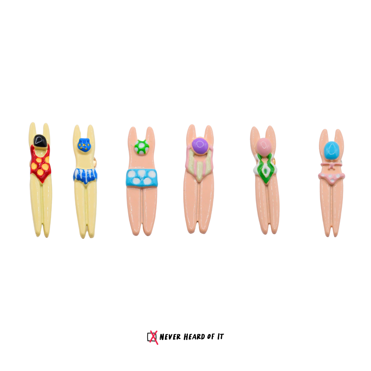 Splash Squad Mismatched Swimmer Studs