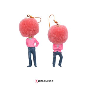 Bad Hair Day 2 Resin Dangle Earrings