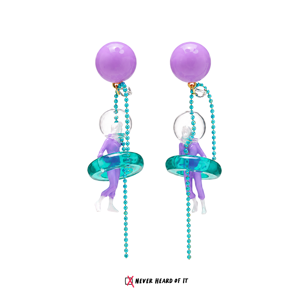 I Need Space Resin Dangle Earrings