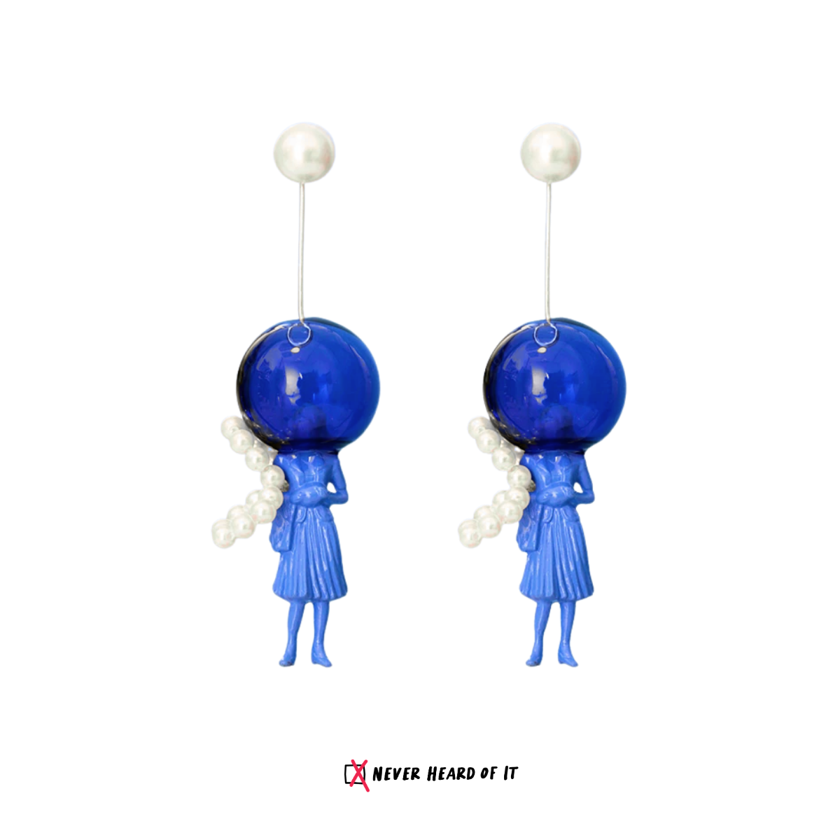 Head in the Clouds Resin Dangle Earrings