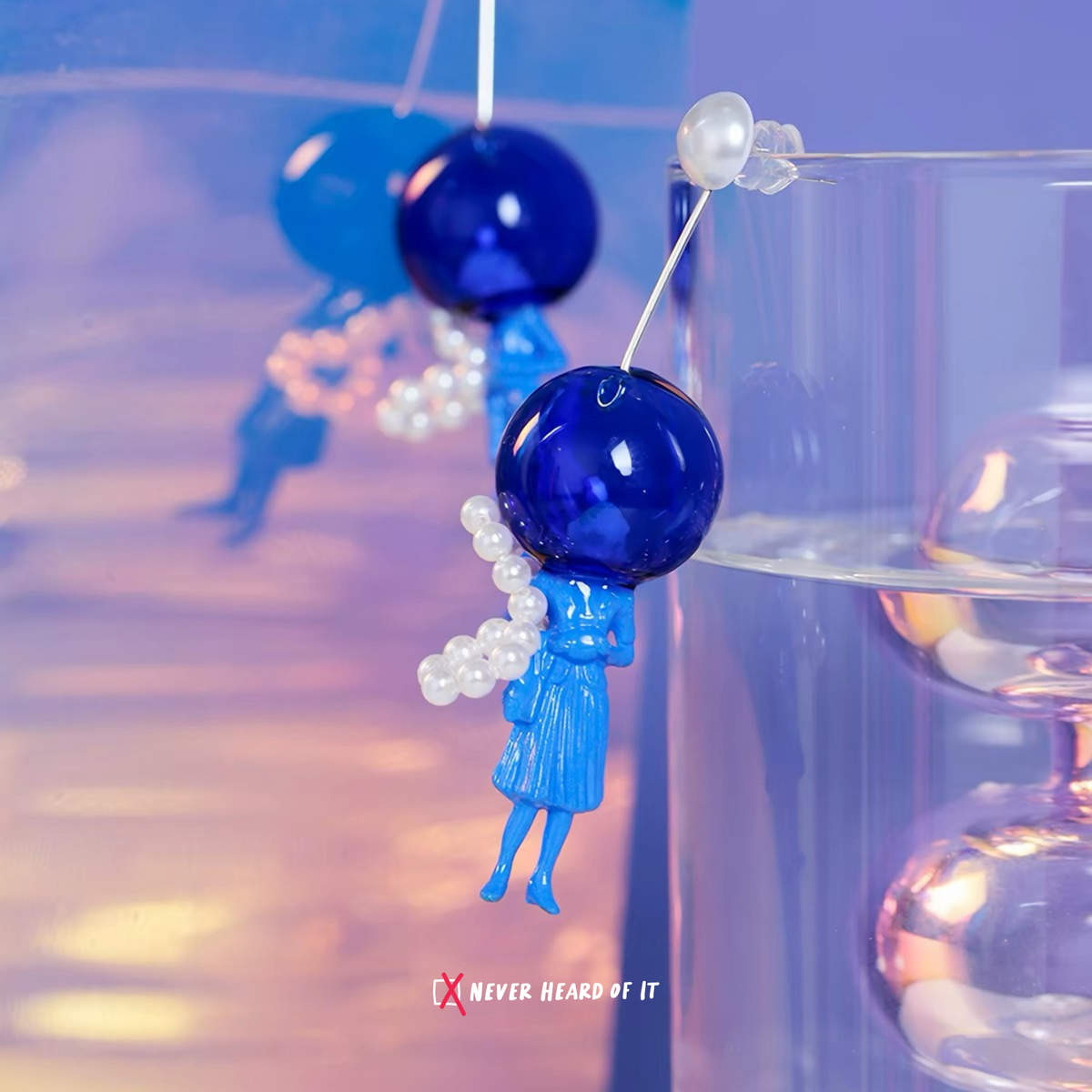 Head in the Clouds Resin Dangle Earrings