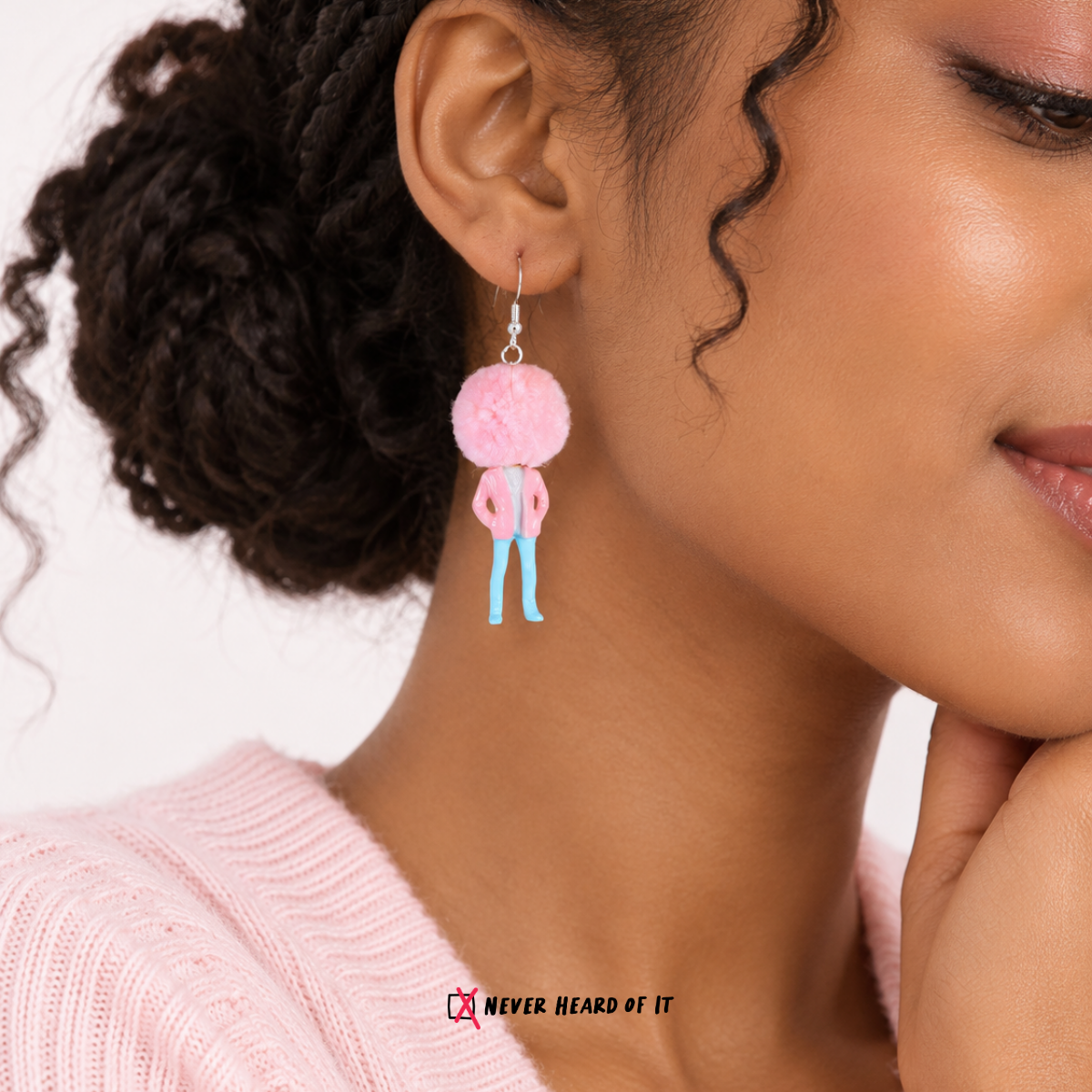Bad Hair Day Resin Dangle Earrings