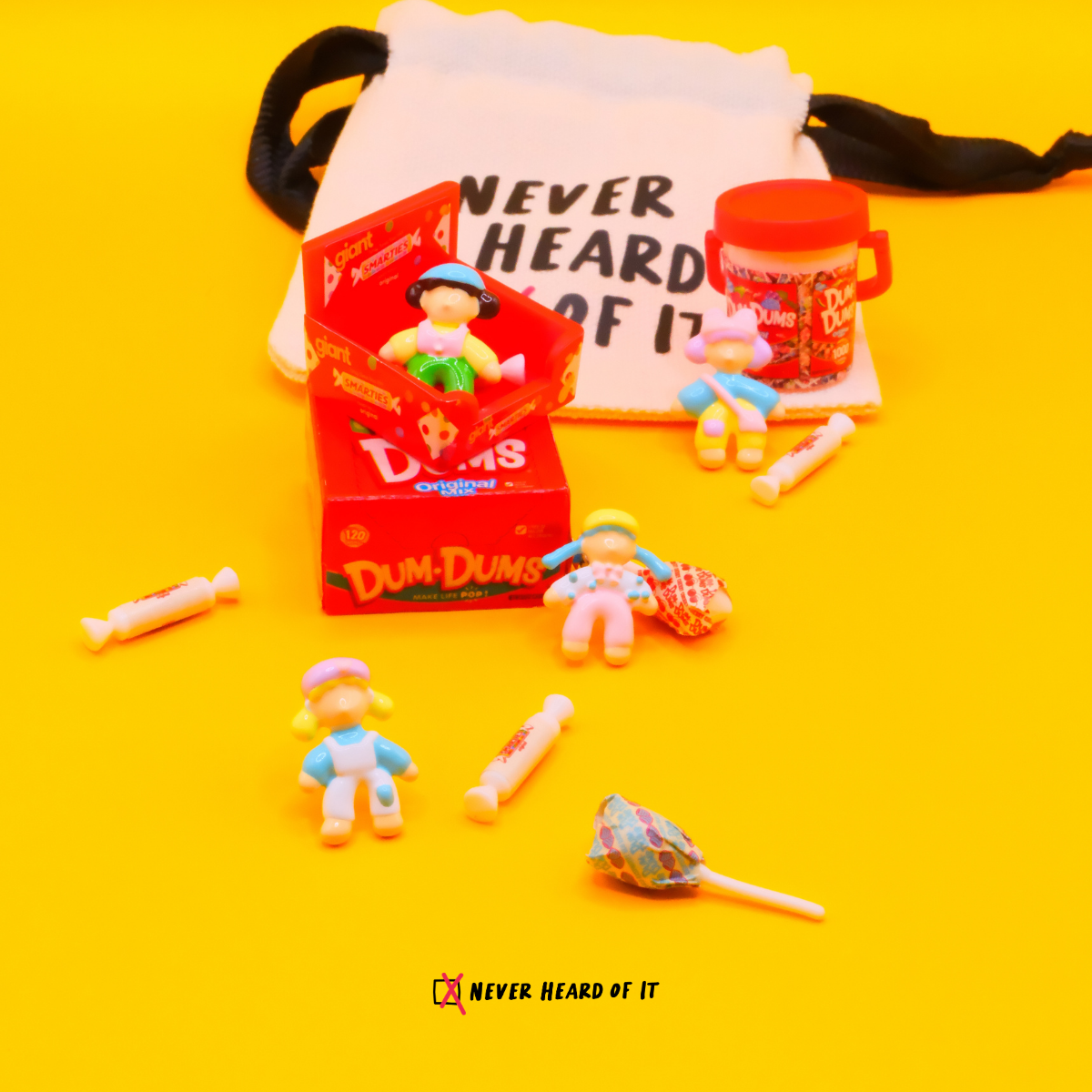Kindergarten Besties enamel doll stud earrings by Never Heard of It — view 4