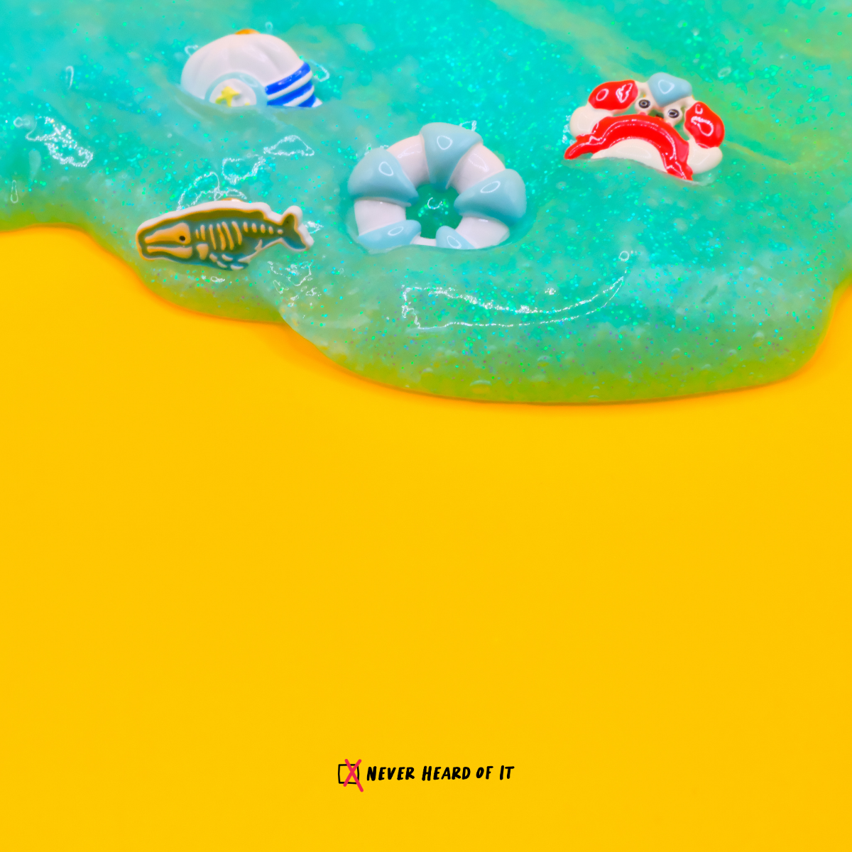 Ocean Series enamel stud earrings by Never Heard of It — view 3