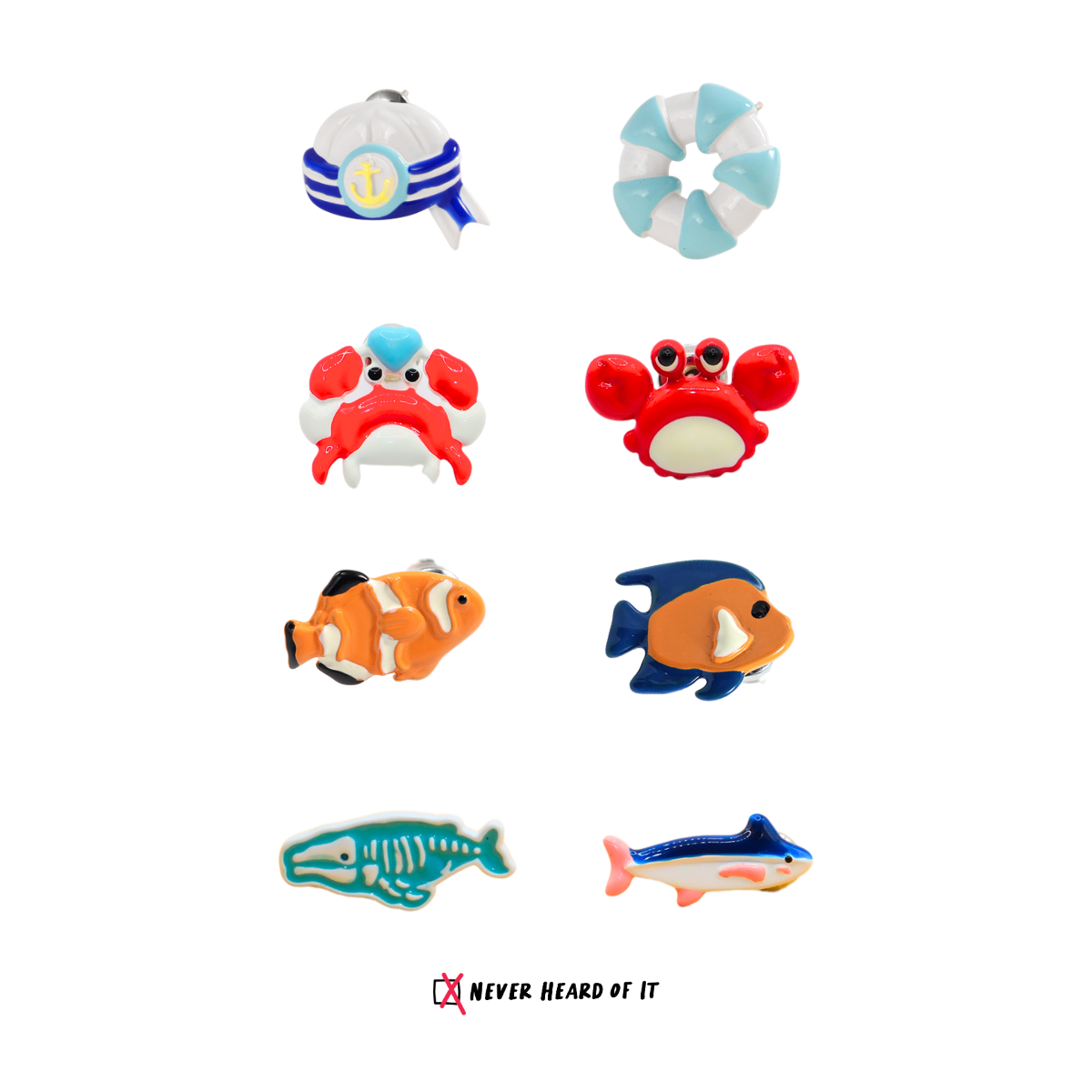 Ocean Series Mix-and-Match Enamel Studs