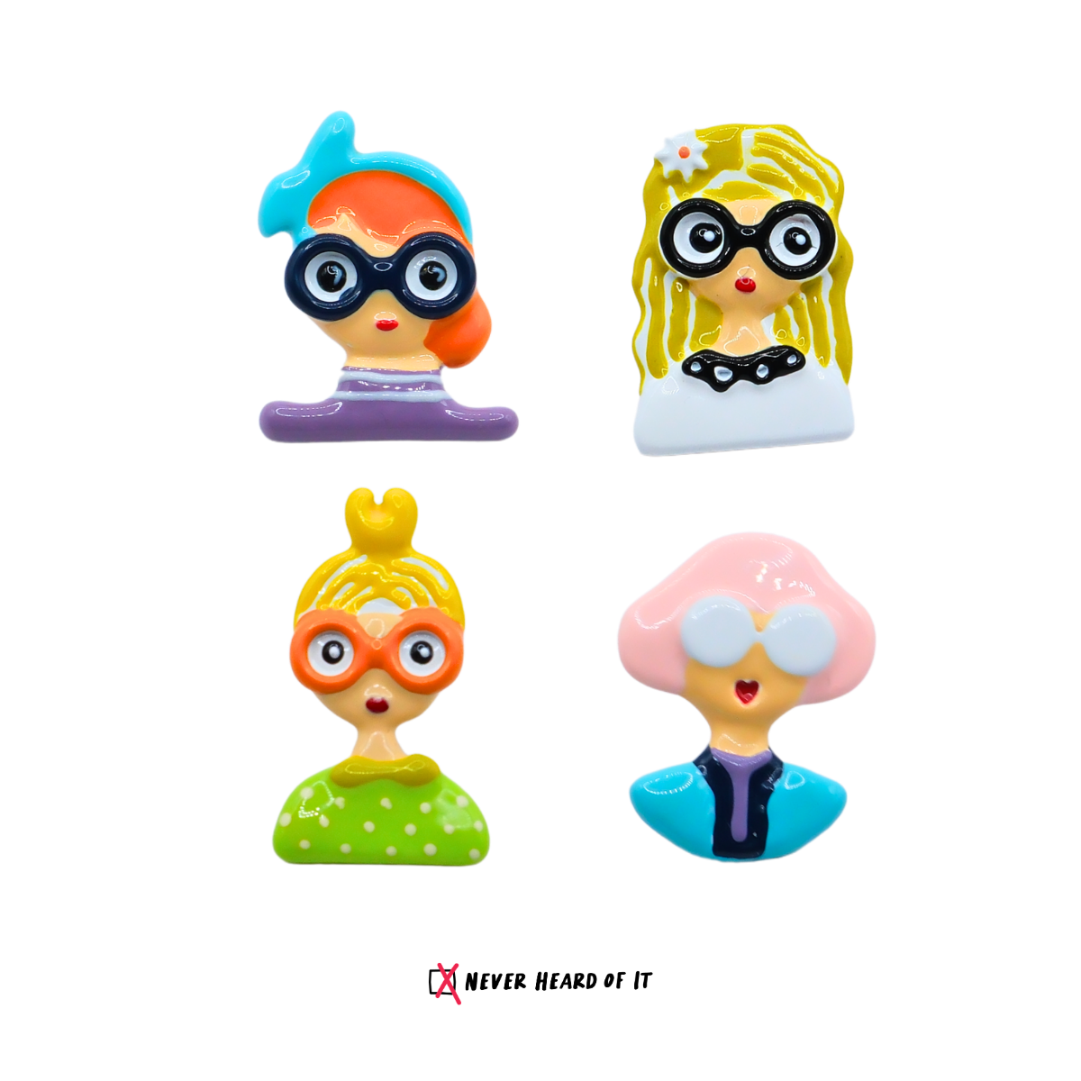Big Eyes Club Mismatched Enamel Studs