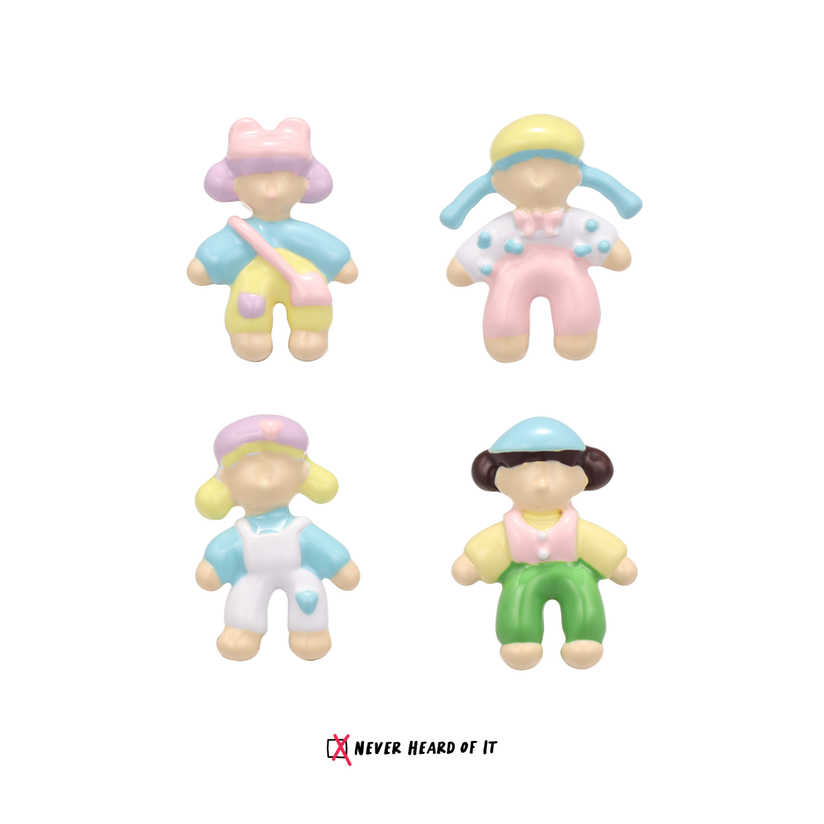 Kindergarten Besties Mismatched Enamel Studs