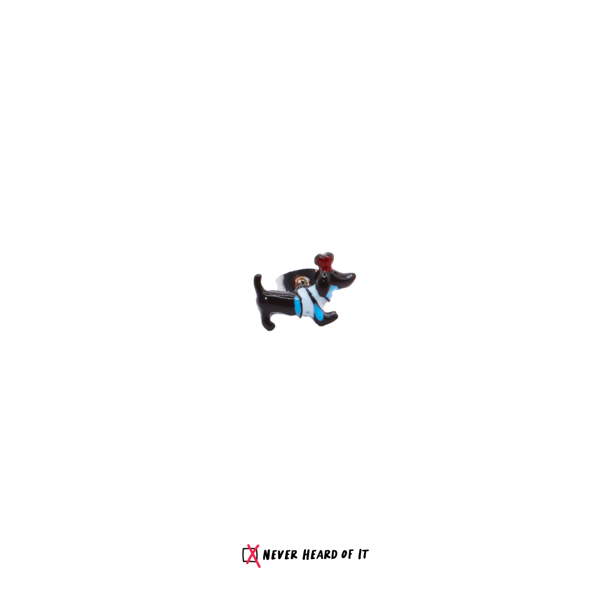 Dachshund resin stud earrings by Never Heard of It — view 4