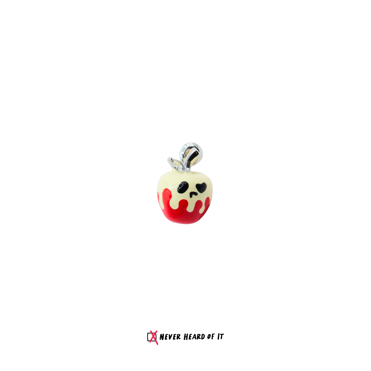 Sweet Poison enamel apple stud earrings by Never Heard of It — view 6