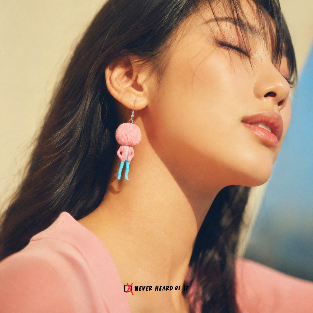Bad Hair Day – Pink Duo POM POM Earrings