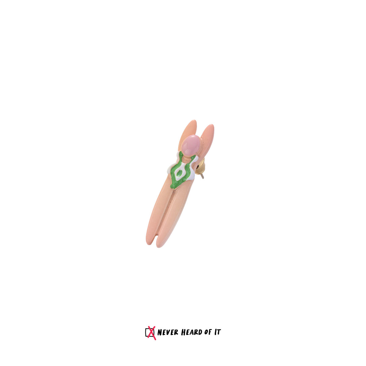Splash Squad swimmer stud earrings by Never Heard of It — view 8