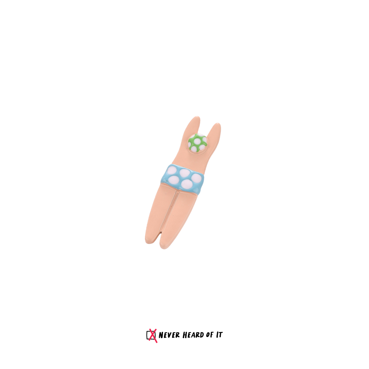 Splash Squad swimmer stud earrings by Never Heard of It — view 10