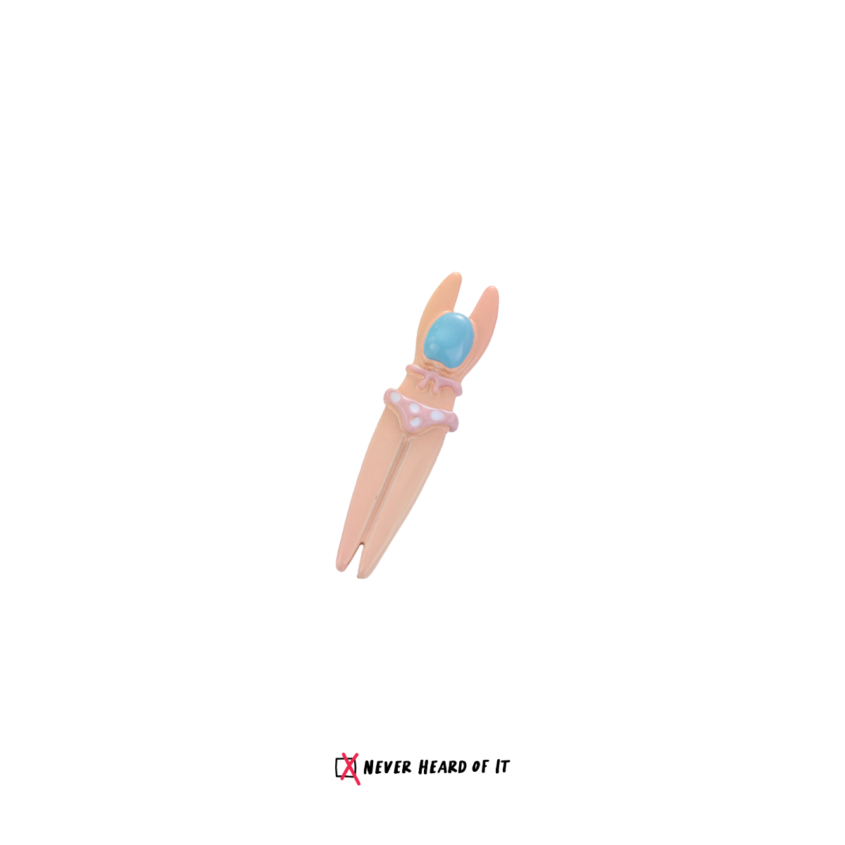 Splash Squad swimmer stud earrings by Never Heard of It — view 9