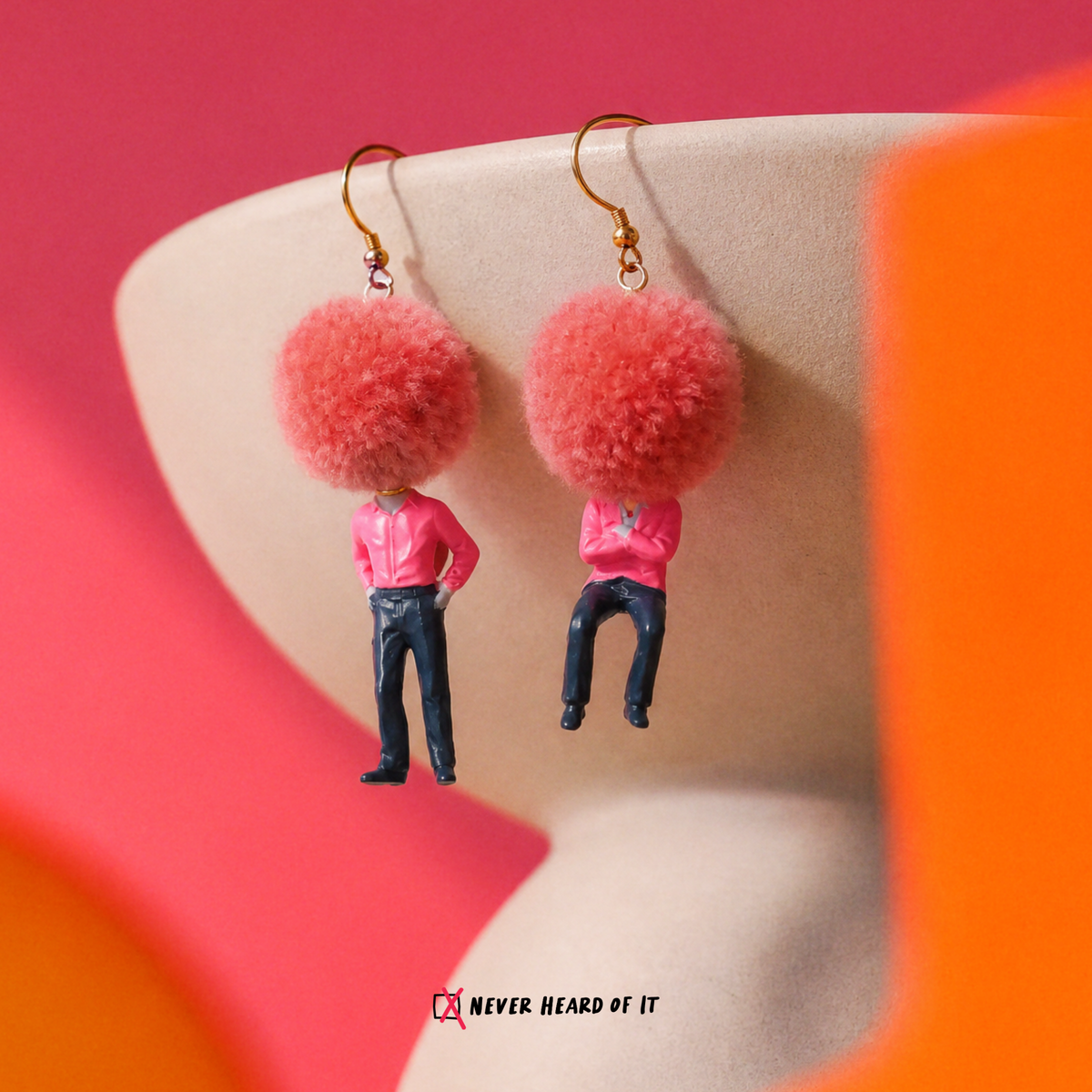 Bad Hair Day – Sit Happens POM POM Earrings