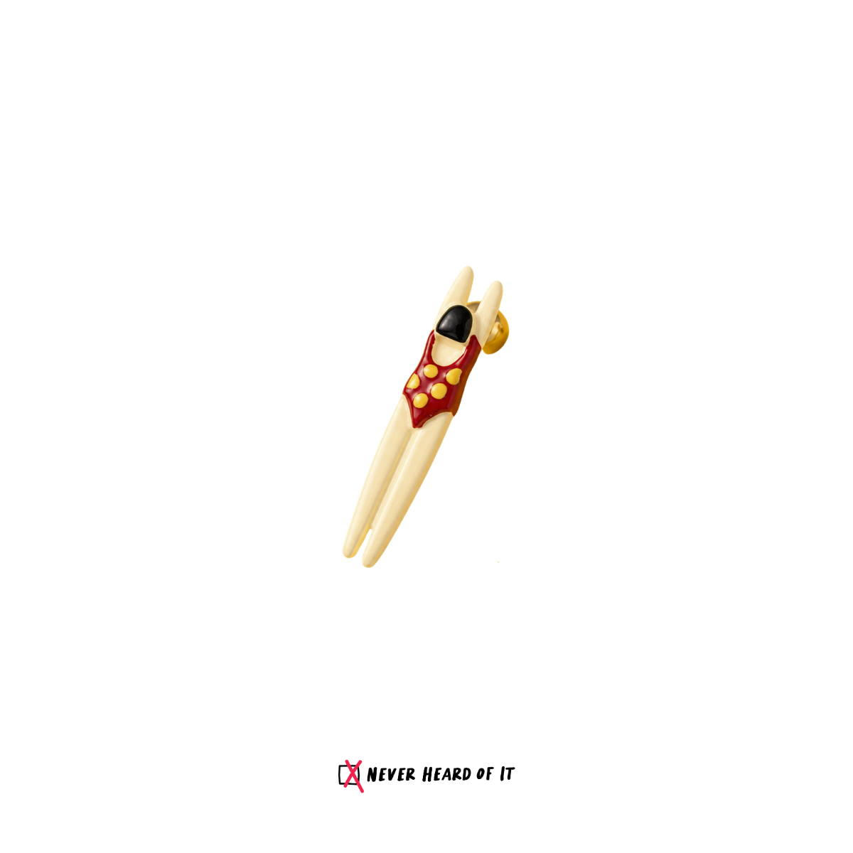 Splash Squad swimmer stud earrings by Never Heard of It — view 13