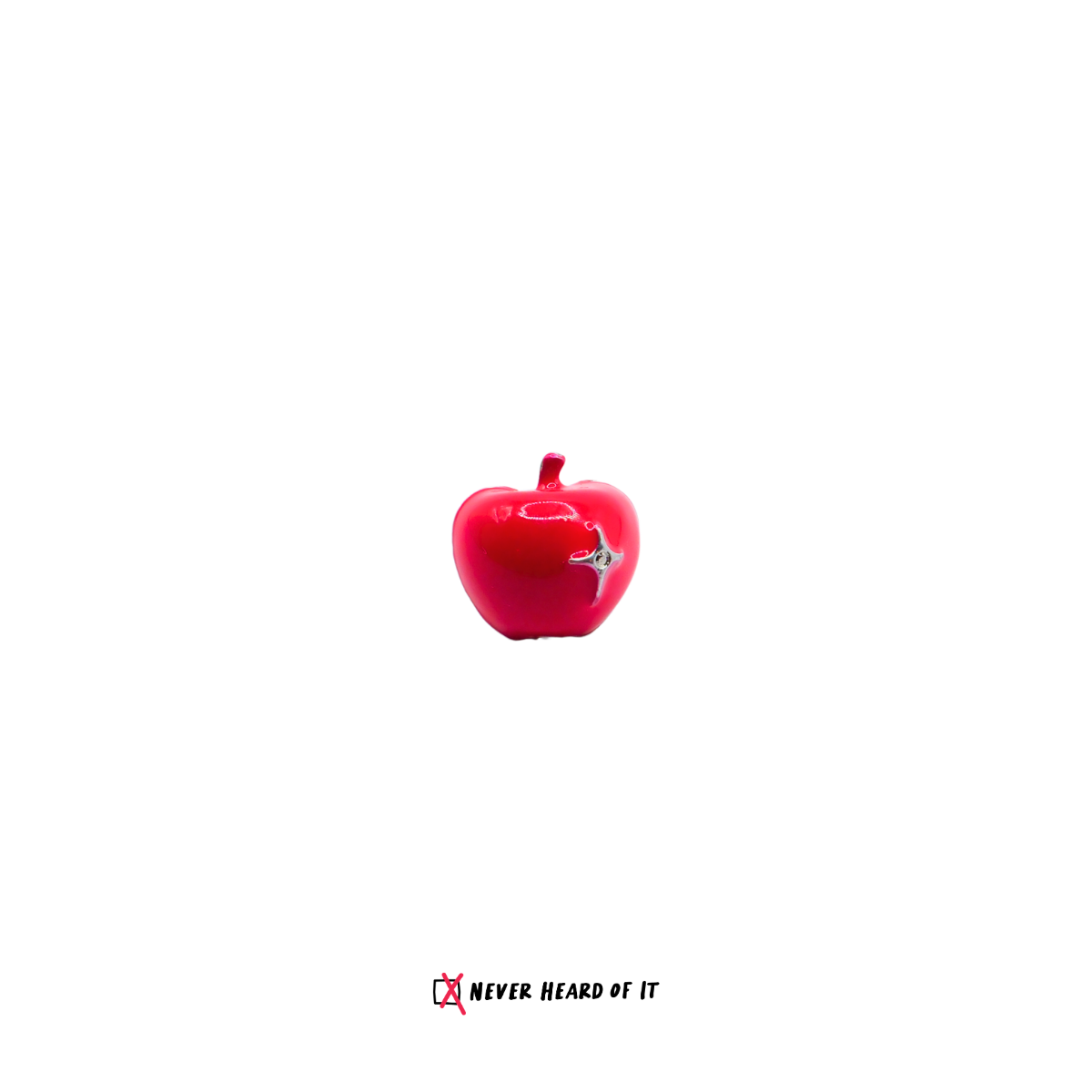 Sweet Poison enamel apple stud earrings by Never Heard of It — view 8