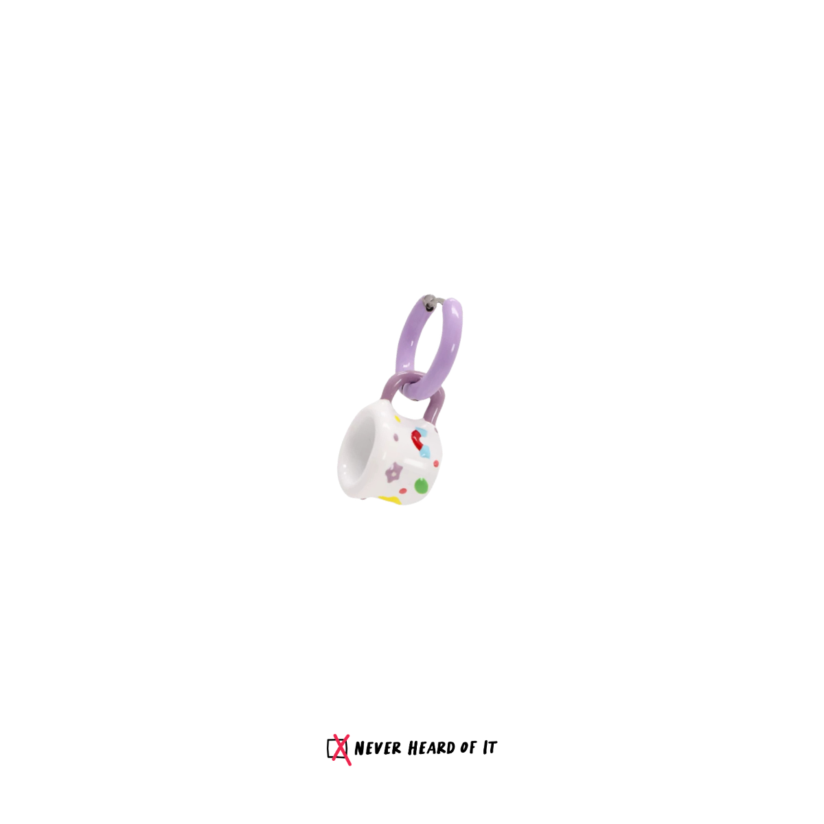 The Tiny Cafe coffee mug hoop earrings by Never Heard of It — view 6
