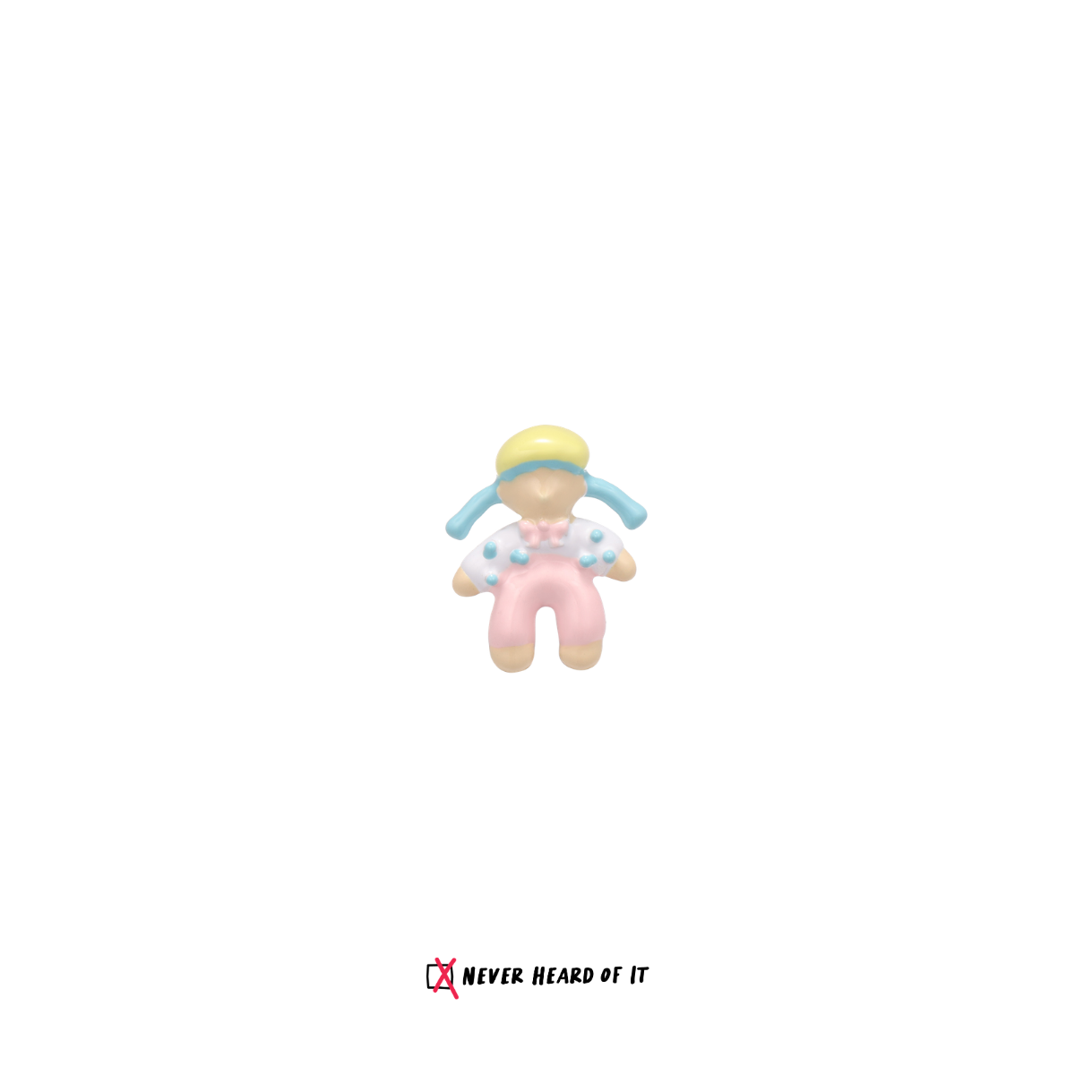 Kindergarten Besties enamel doll stud earrings by Never Heard of It — view 9