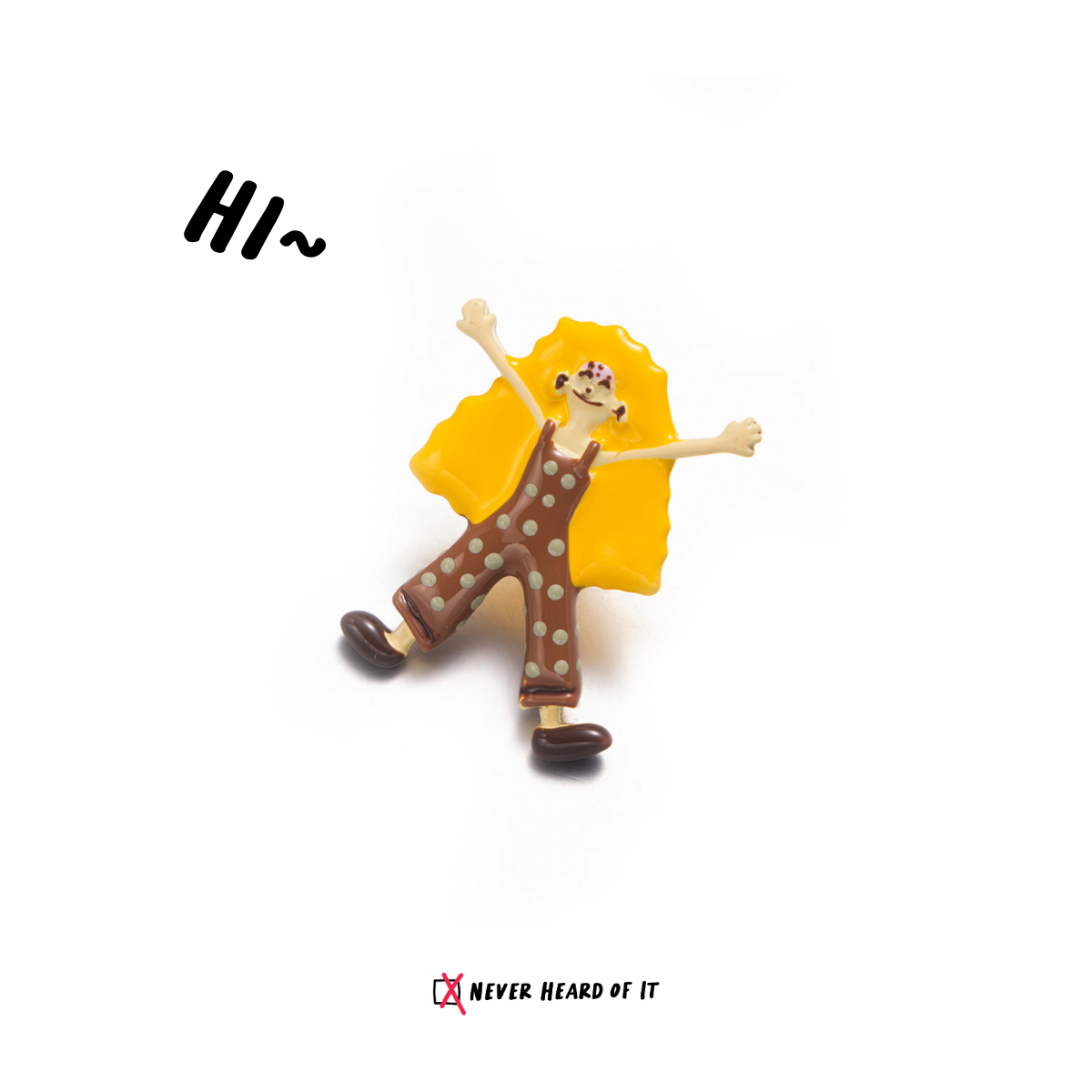 Partners in Crime enamel stud earrings by Never Heard of It — view 8