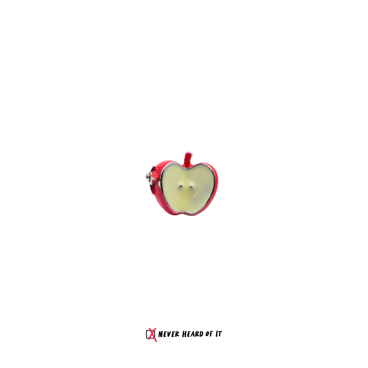 Sweet Poison enamel apple stud earrings by Never Heard of It — view 9