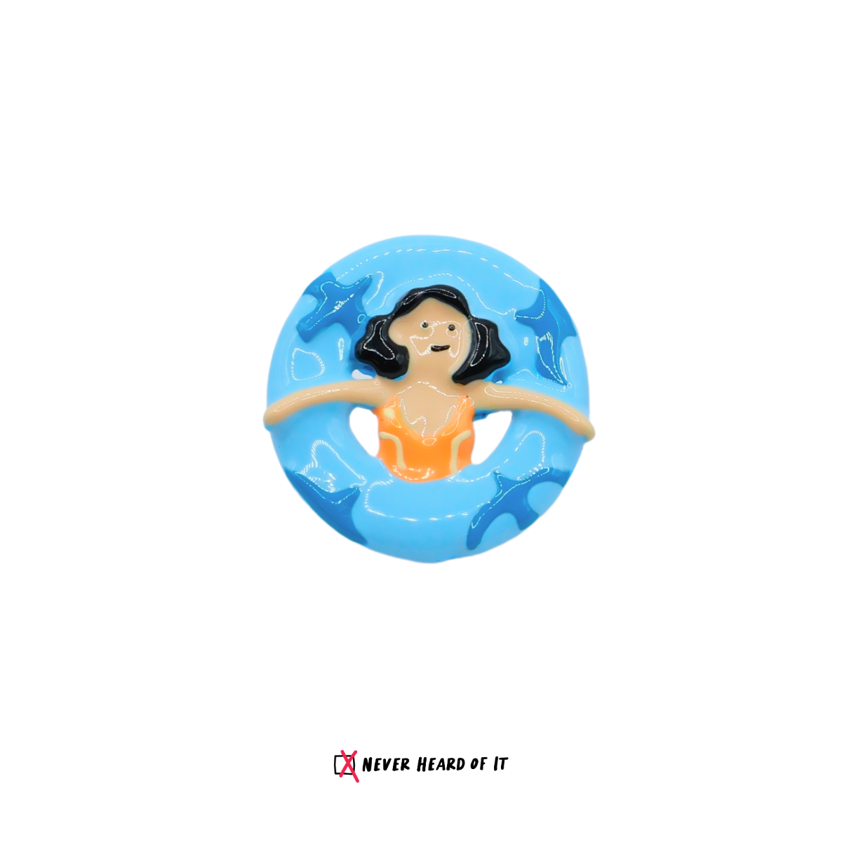Swimming Girls enamel stud earrings by Never Heard of It — view 5