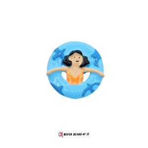 Swimming Girls enamel stud earrings by Never Heard of It — view 5