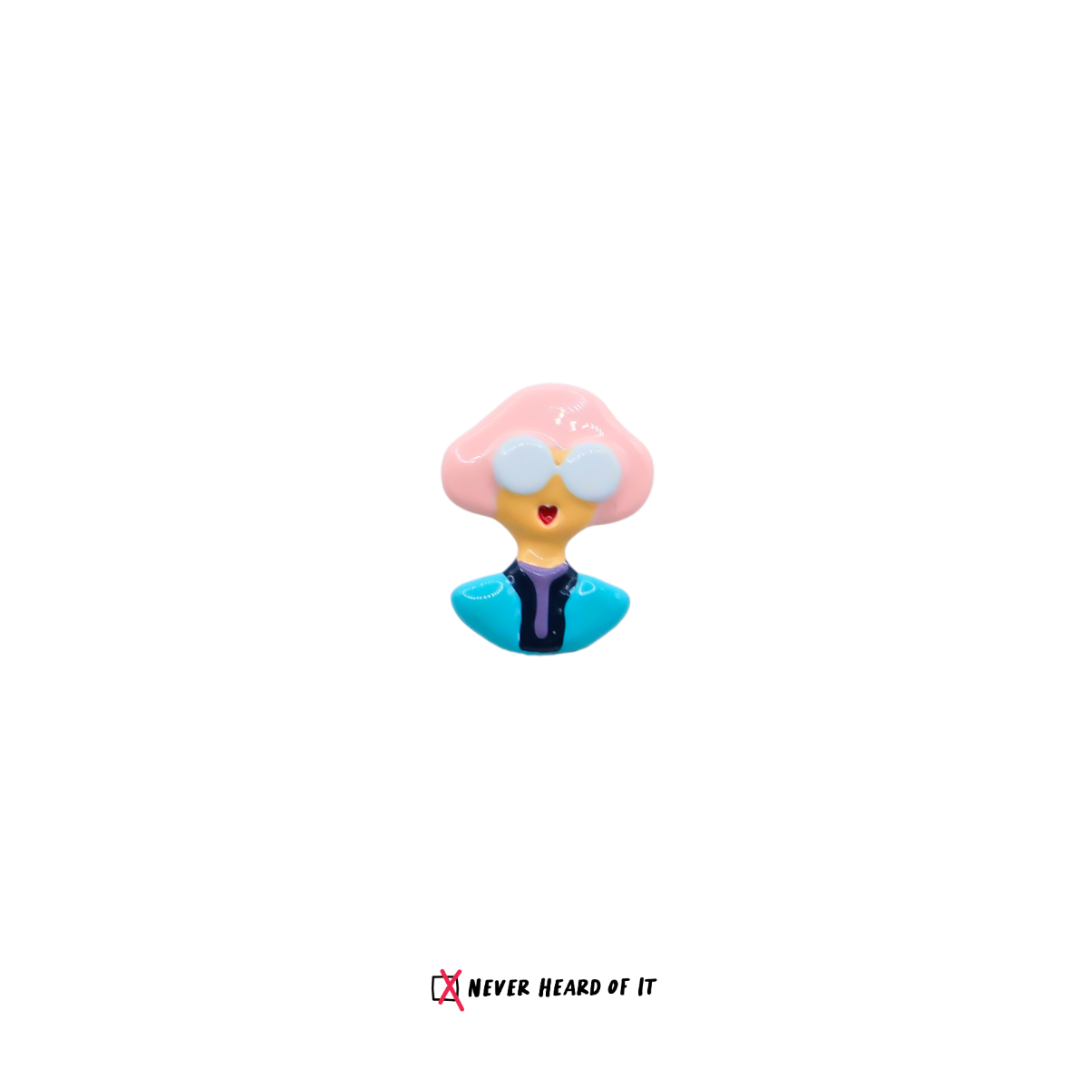 Big Eyes Club enamel stud earrings by Never Heard of It — view 7