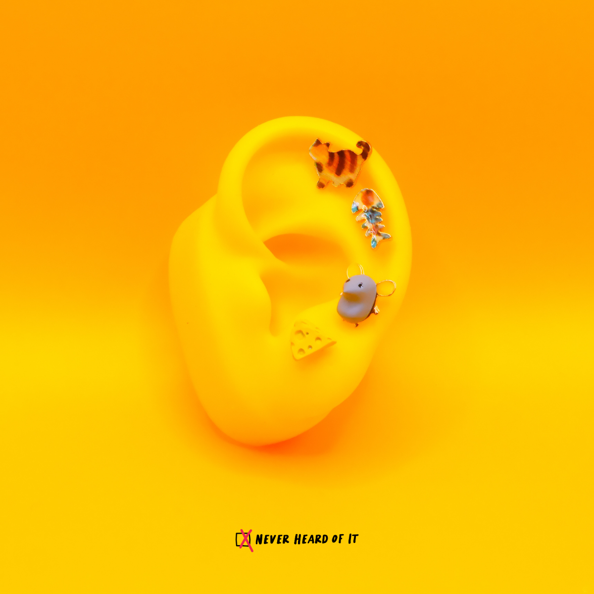 Remy and His Fav resin stud earrings by Never Heard of It — view 2