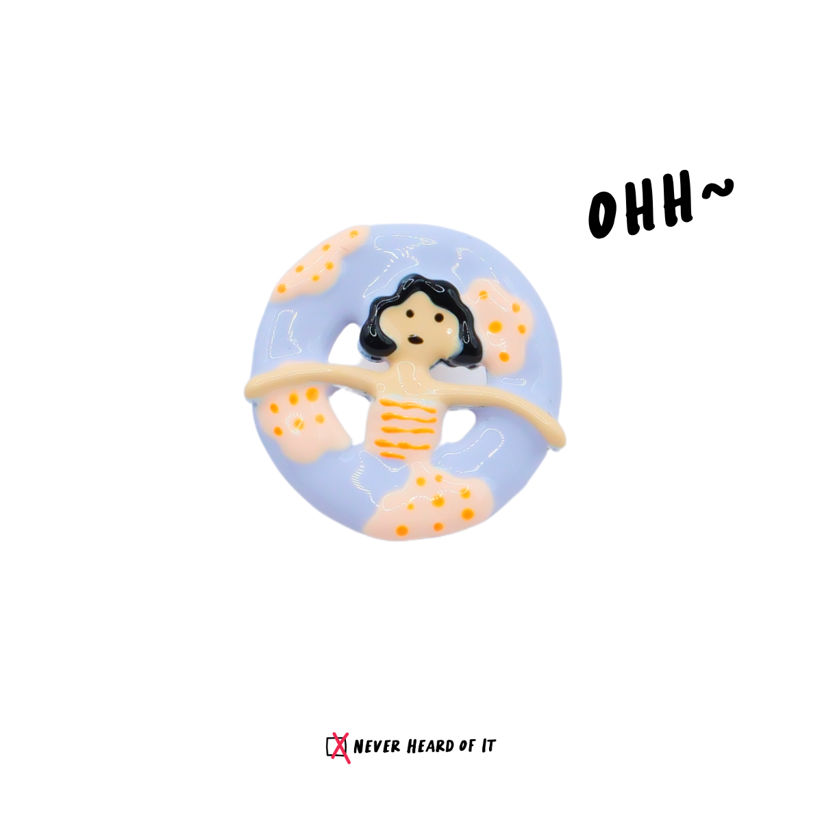 Swimming Girls enamel stud earrings by Never Heard of It — view 6