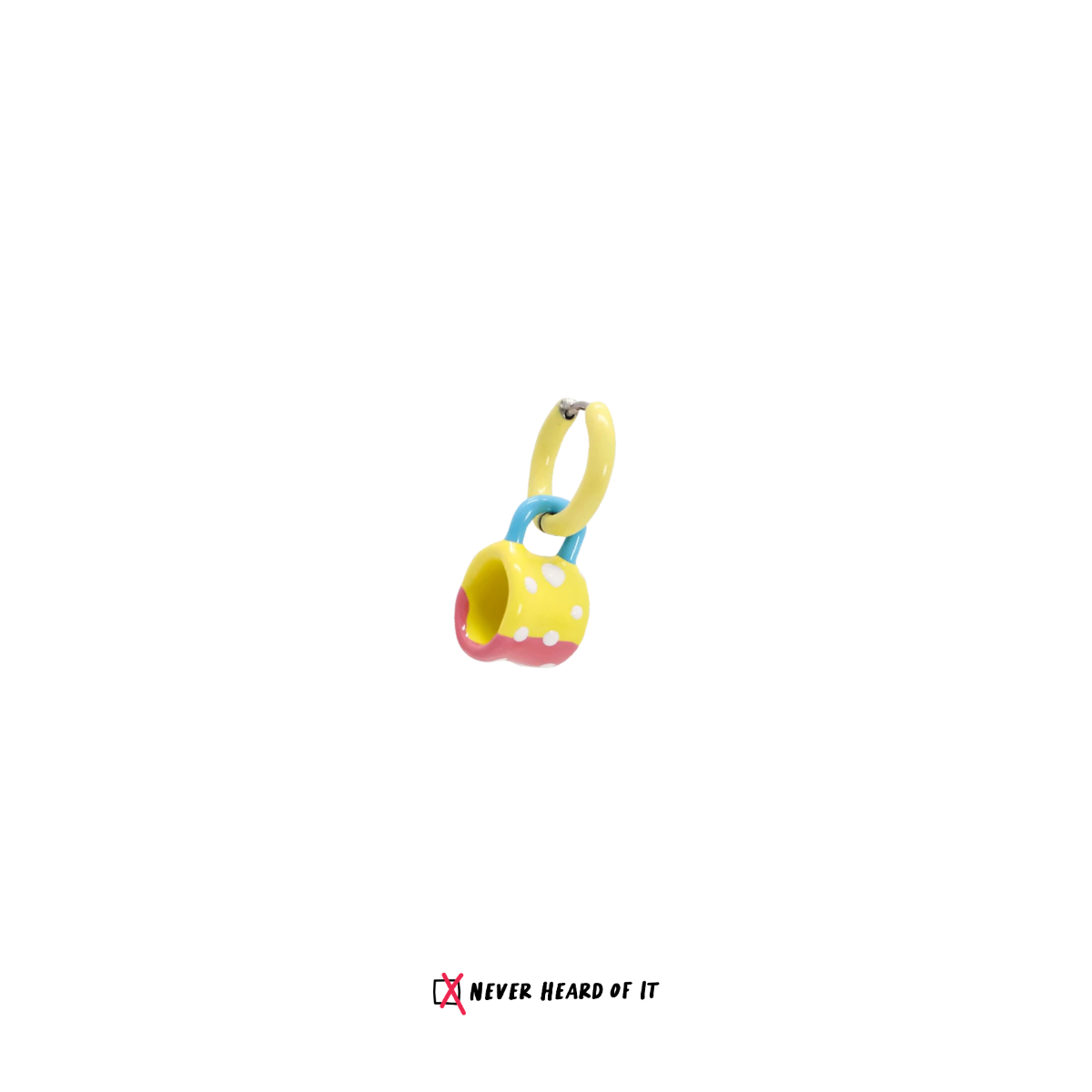 The Tiny Cafe coffee mug hoop earrings by Never Heard of It — view 9