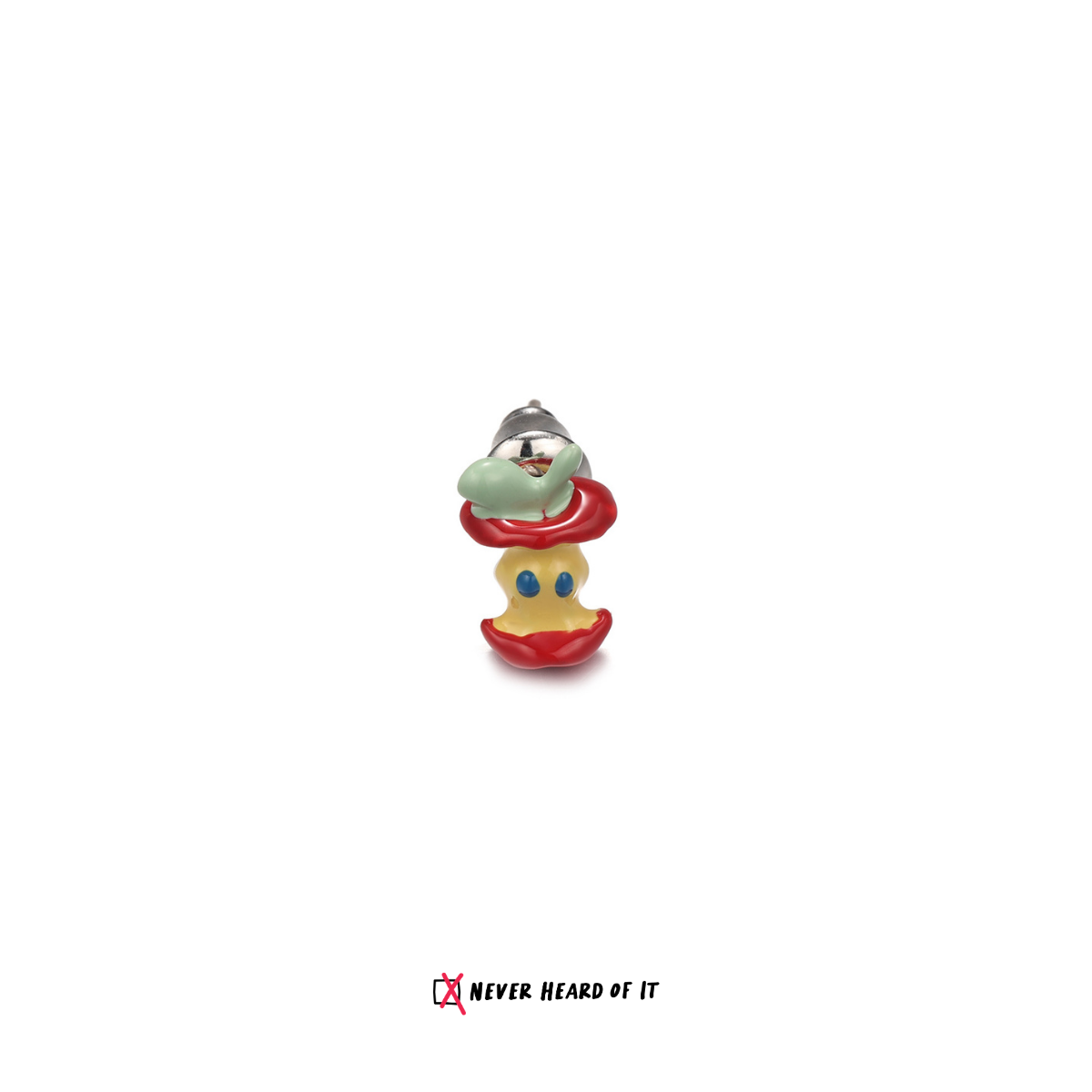 The Queen's Gift apple stud earrings by Never Heard of It — view 8